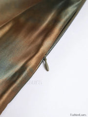 Neptune Satin Open Trendy Back Long Dress Dresses