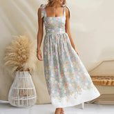 Off Shoulder Pleated Floral Dress