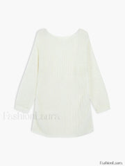 Open Knit Graceful Oversized Sweater Sweaters L