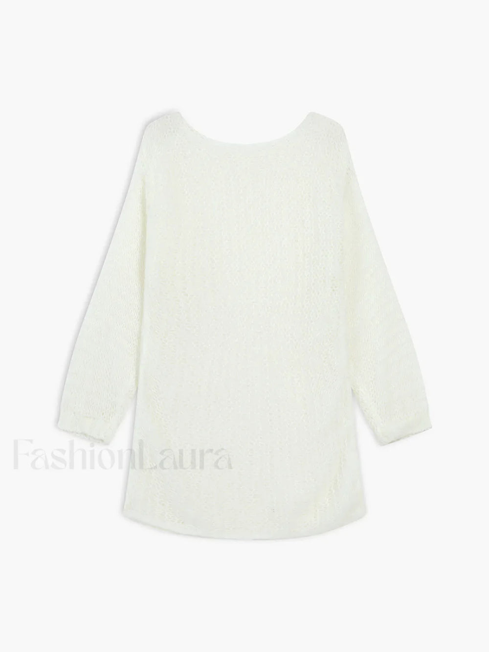 Open Knit Graceful Oversized Sweater Sweaters L