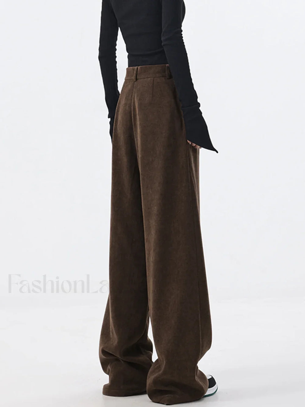 Oversized Corduroy Pleated Trendy Wide Leg Pants Pants