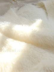 Oversized Fuzzy Graceful V neck Sweater Sweaters L