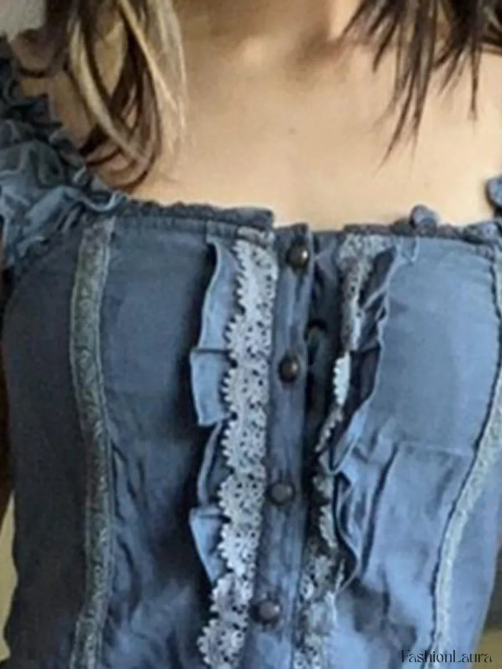 Patchwork Lace Tiered Strap Mini Dress Mini Dresses