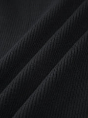 Patchwork Long Sleeve Trendy Short Sweater Dress Sweaters L