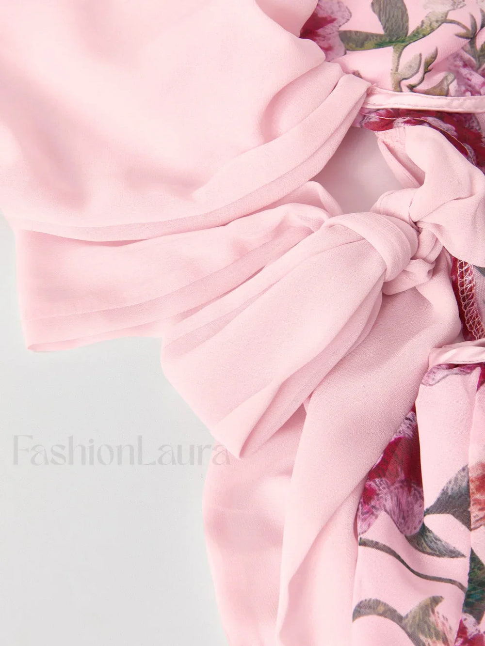 Patchwork Ruffle Bardot Floral Mini Dress Mini Dresses