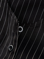 Pinstripe Detail Two Piece Set Two Piece Outfits