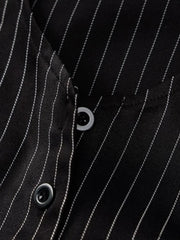 Pinstripe Detail Two Piece Set Two Piece Outfits