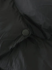 Quilted Puffer Mock Trendy Neck Crop Coat Winter Coats