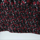 Retro Flower Print Slim Sexy Cropped Blouse