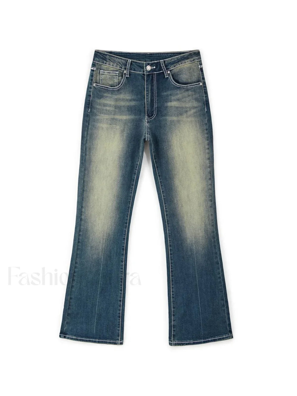 Rhinestone Chrome Hearts Flare Leg Jeans Flare Jeans