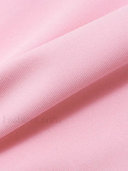 Ribbon Embellish Asymmetric Bandeau Mini Dress Mini Dresses