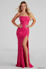 Rowena Sequin Stylish Mermaid Dress Party Dresses L