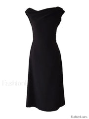 Ruched Boat Neck Party Midi Dress Midi Dresses