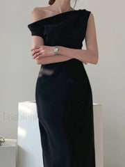 Ruched Boat Neck Party Midi Dress Midi Dresses