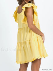 Ruffle Tiered Mini Dress Mini Dresses