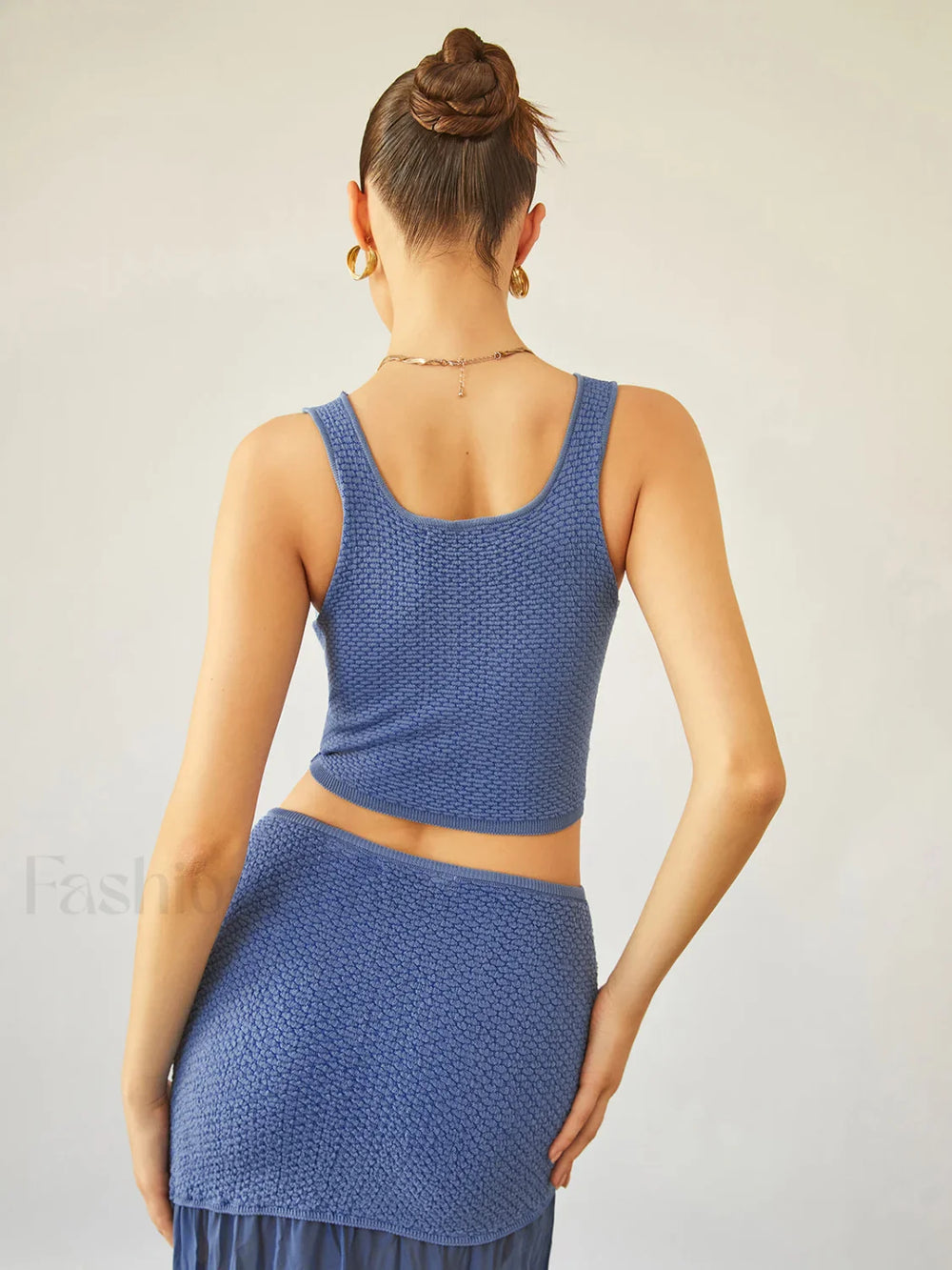 Sea Breeze Graceful Crop Knit Top Sweaters L