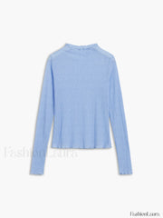 See Through Graceful Mesh Textured Shirt T Shirts