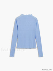 See Through Graceful Mesh Textured Shirt T Shirts
