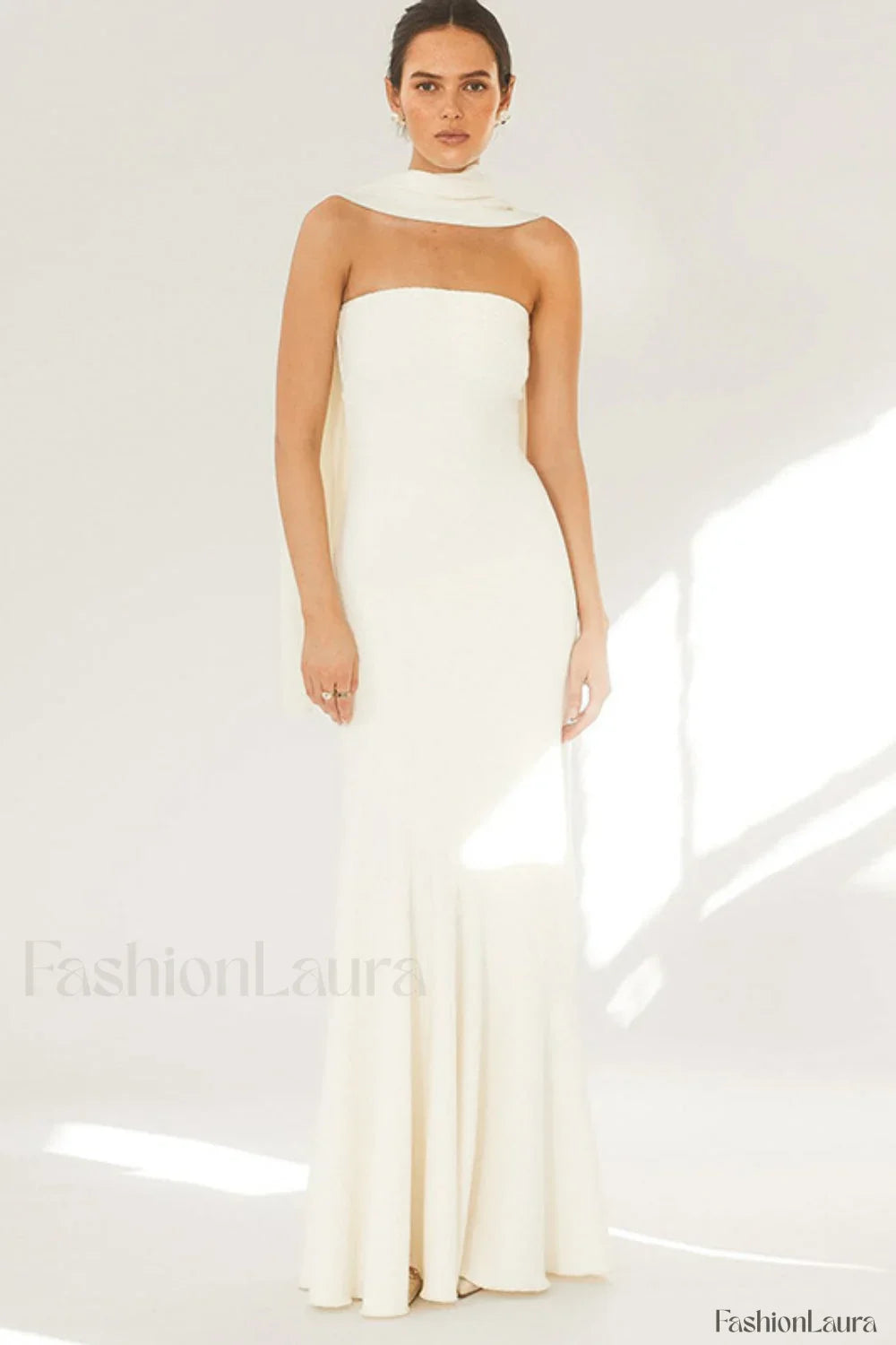 Sexy Strapless Mermaid Maxi Dress