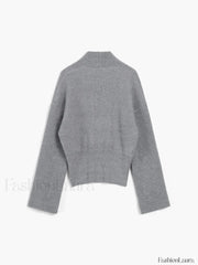 She’s Effortless Graceful Wrap Sweater Sweaters L