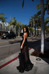 Side Split Sequin Charming Party Maxi Dress Party Dresses L