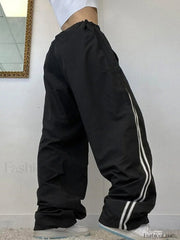 Side Stripe Wide Leg Pants Wide Leg Pants