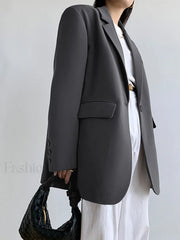Single Breasted Graceful Essential Blazer Blazers