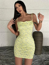 Sling Wrap Bodycon Floral Dress