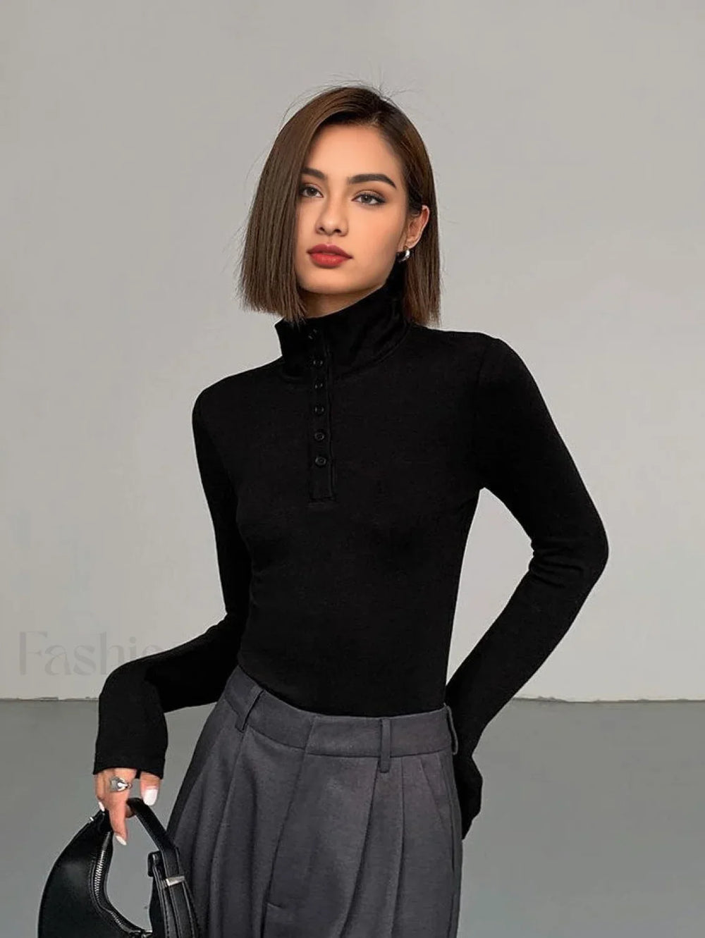 Slinky Button up Graceful Long Sleeve Shirt T Shirts