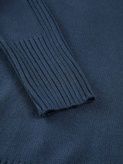 Solid High Neck Knit Sweater Sweaters