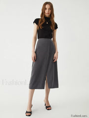 Solid Jersey Graceful Short Sleeve Top T Shirts