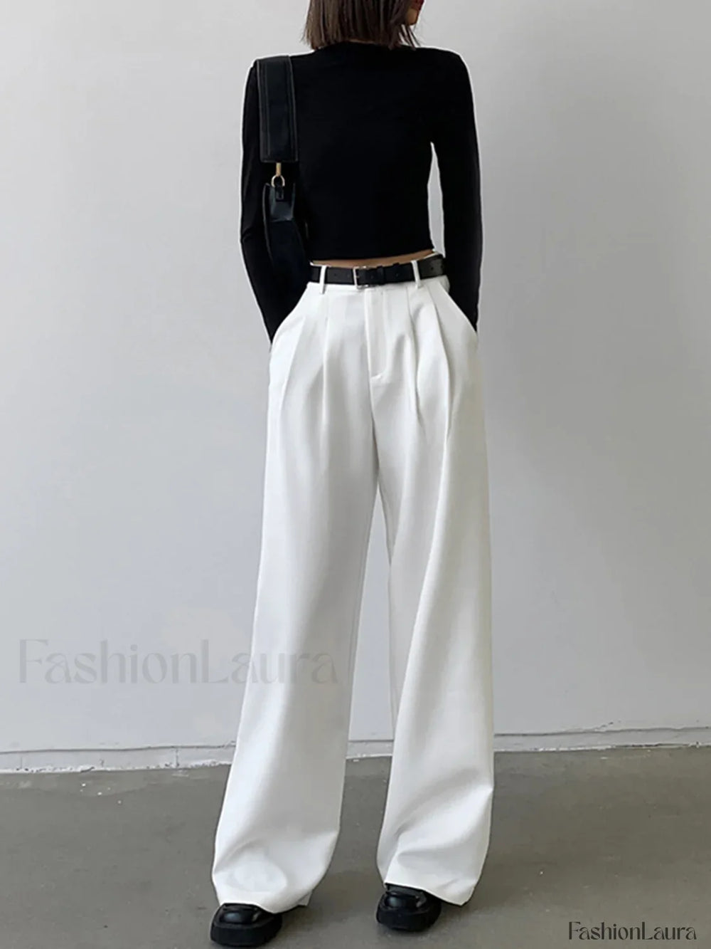 Solid Mock Neck Trendy Long Sleeve Crop Top T Shirts