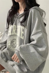 Spring Autumn Fashion Hoodie Grey / M(40 50kg)