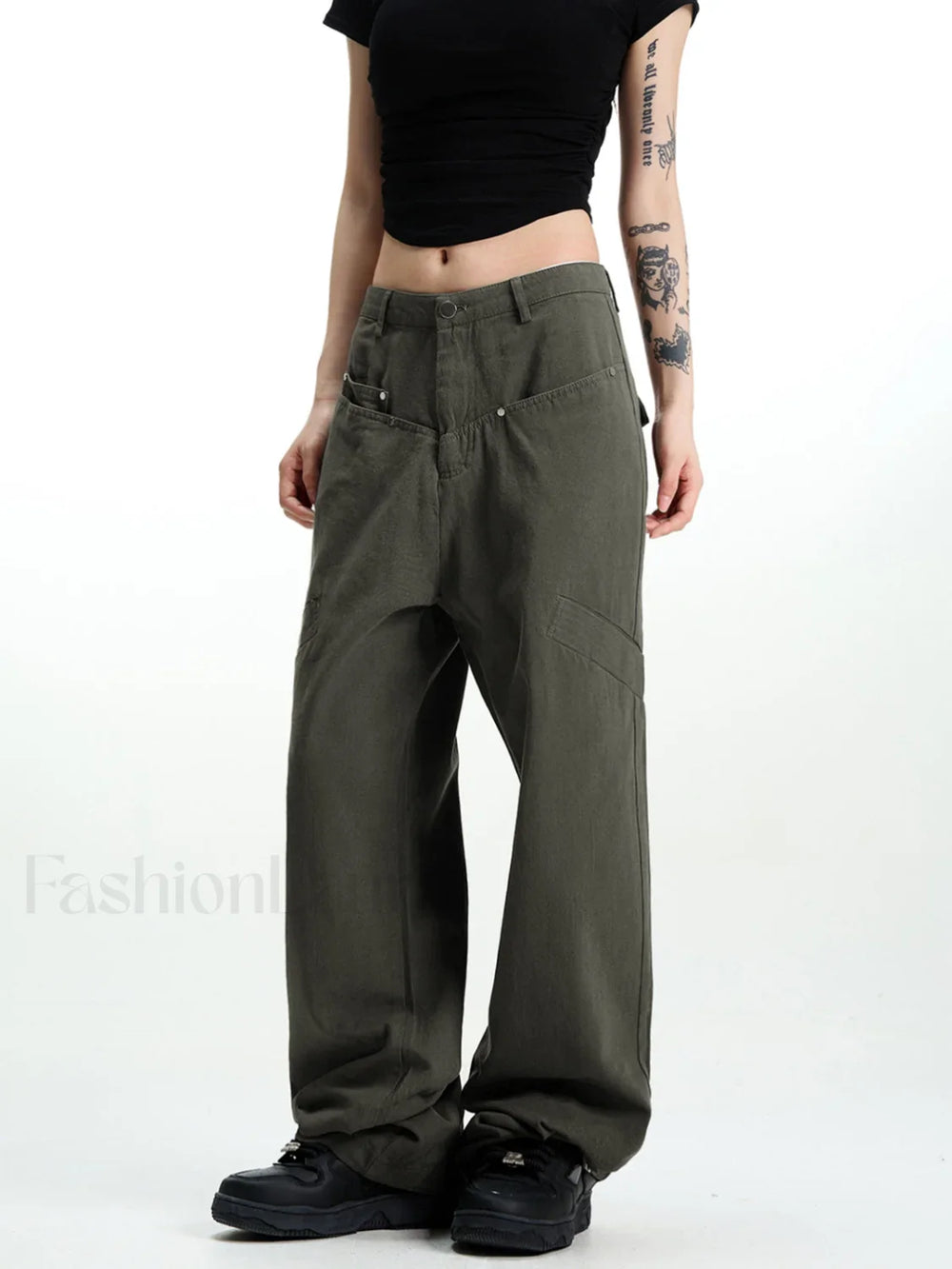 Street Cargo Graceful Denim Jeans ArmyGreen / XS Jeans