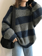 Stripe Pullover Sweater Gray / ONE SIZE Sweaters