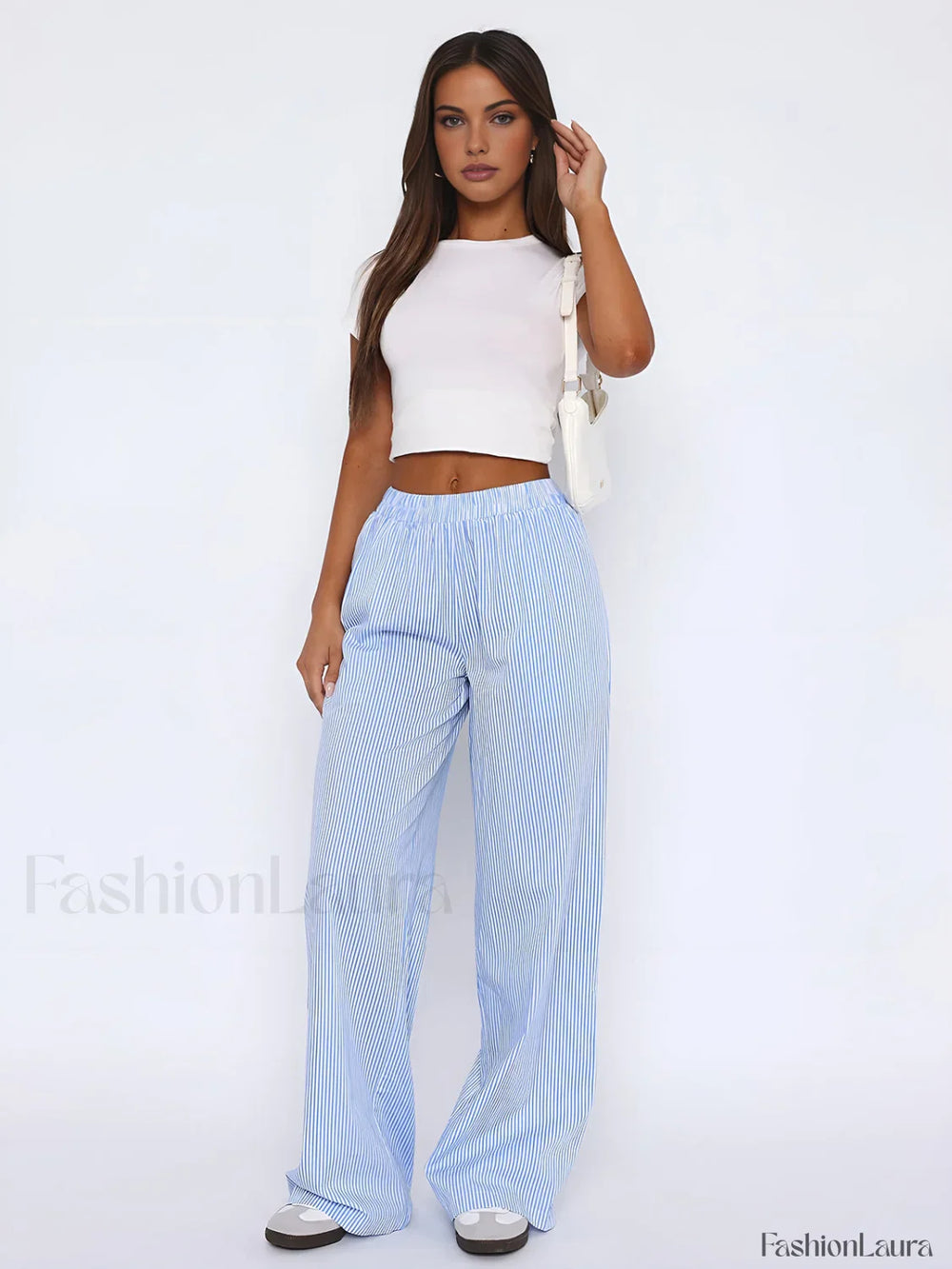 Styling Striped Graceful Long Pants Pants