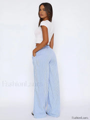 Styling Striped Graceful Long Pants Pants