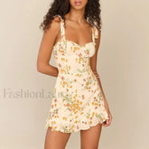 Sweetheart Ruffle Pink Floral Dress