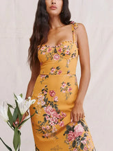 Sweetheart Tie Strap Floral Dress color 9 / S