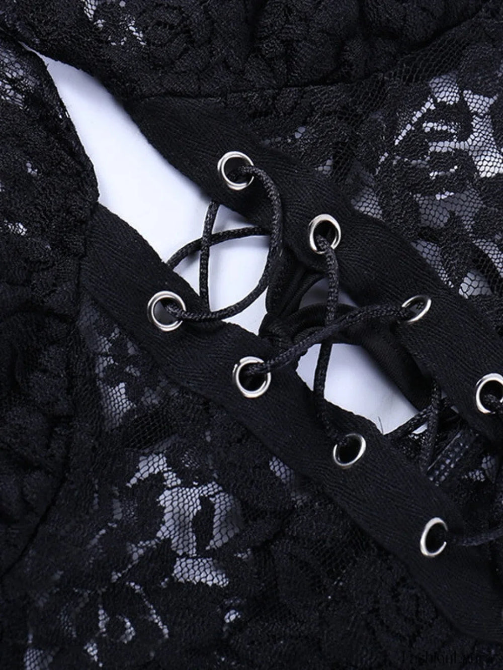 Tie Front Lace Halter Tank Top Corset Top