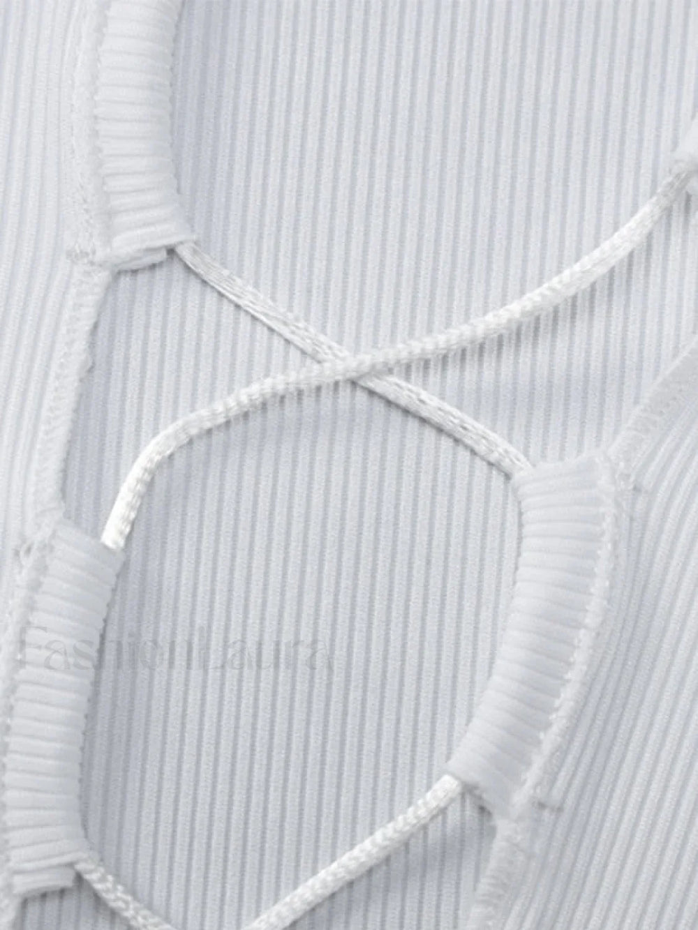 Tie Front Ribbed Long Sleeve Mini Dress Mini Dresses