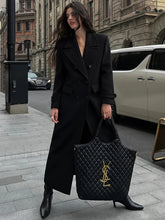 Tweed Charming Wool Coat Black / XS Wool Coats