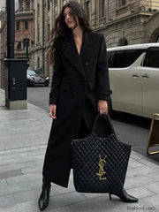 Tweed Charming Wool Coat Black / XS Wool Coats