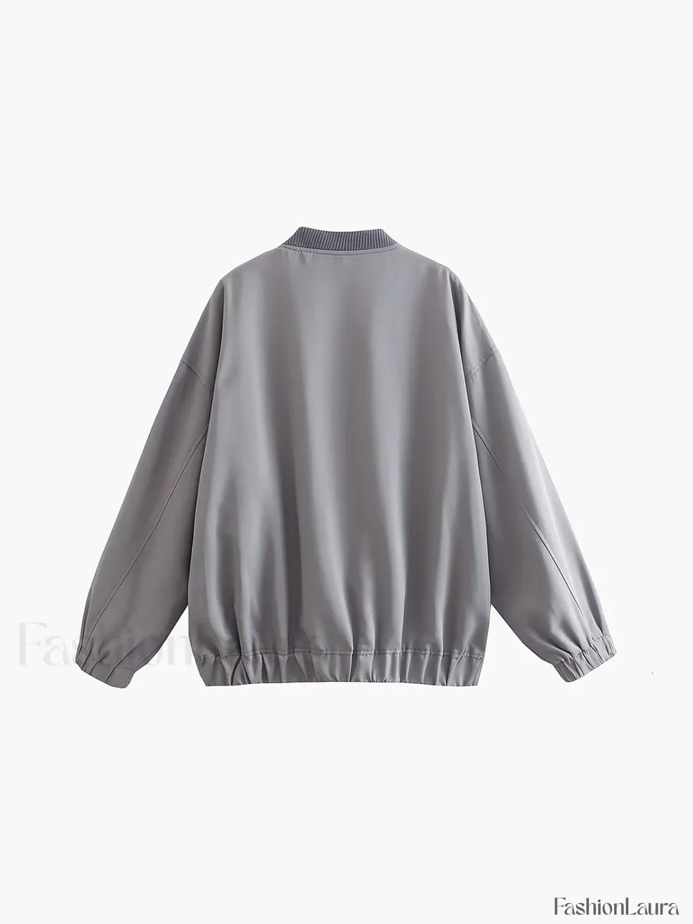 Utility Pockets Graceful Bomber Jacket Jackets