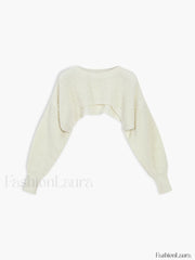 Utility Two Graceful Piece Bolero Sweater Sweaters L