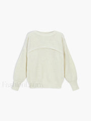 Utility Two Graceful Piece Bolero Sweater Sweaters L