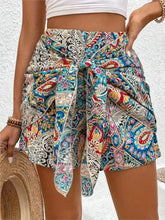 Vacation Style Boho Tribal Floral Printed Short
