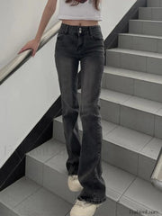Vintage Ankle Flare Skinny Jeans Flare Jeans