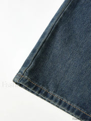 Vintage Blue Wash Boyfriend Jeans Boyfriend Jeans