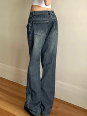 Vintage Blue Wash Boyfriend Jeans Boyfriend Jeans